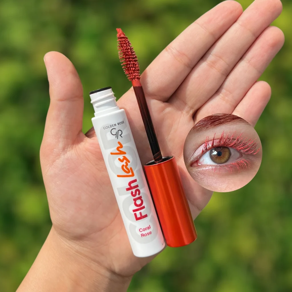 ریمل رنگی قرمز گلدن رز Golden Rose مدل فلش لش Flash Lash کد 06 (اصل)
