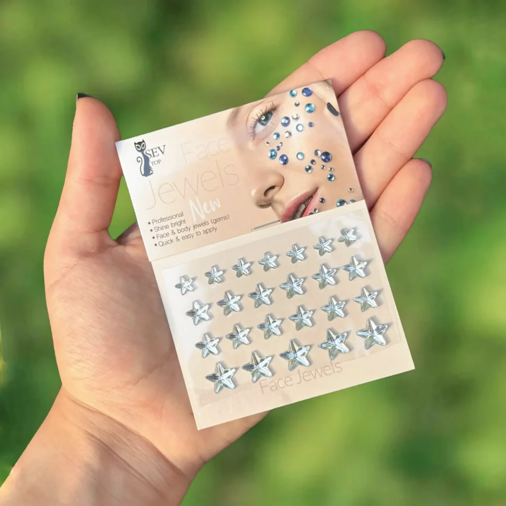 نگین ورقه ای ستاره ای ۲۴ عددی کد J143