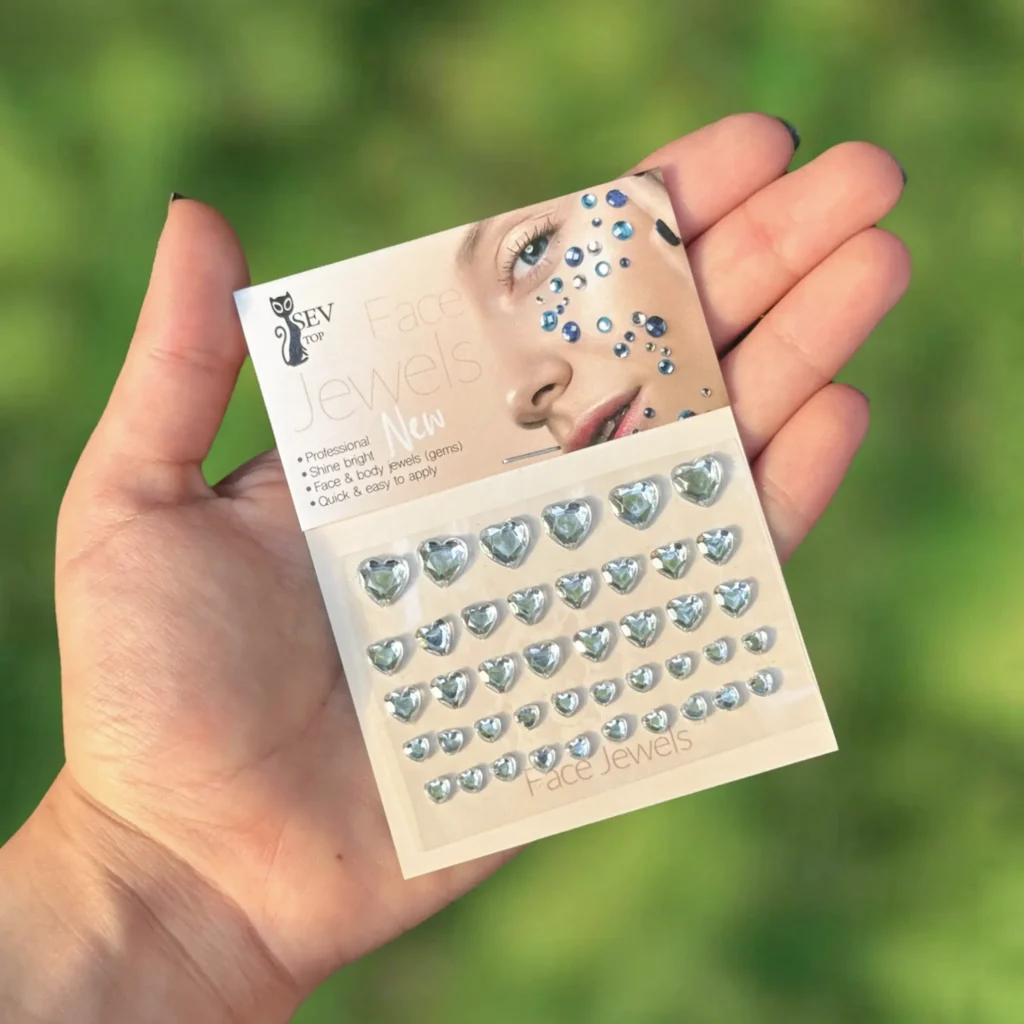 نگین ورقه ای قلبی 42 عددی کد J142