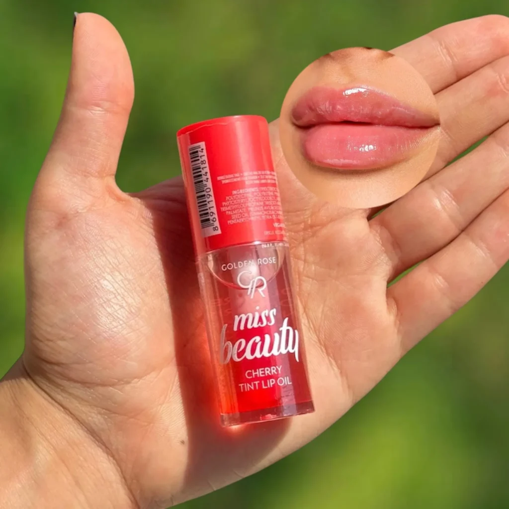 روغن‌ لب گیلاسی Cherry گلدن‌ رز Golden Rose مدل ميس‌ بيوتى Miss Beauty (اصل)