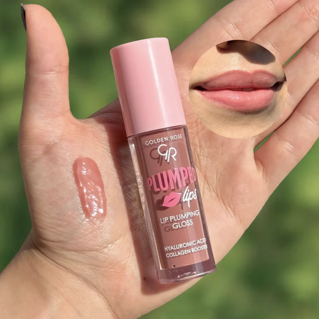 برق لب حجم دهنده قهوه ای نود گلدن رز Golden Rose کد ۲۰۴